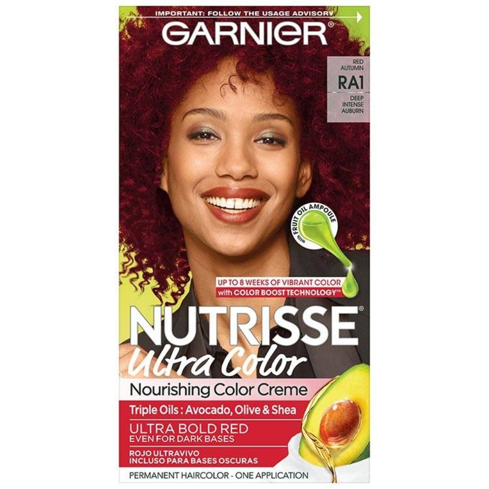 🆕️Garnier Nutrisse Ultra Color Permanent Hair Color | RA1, Deep Intense Auburn